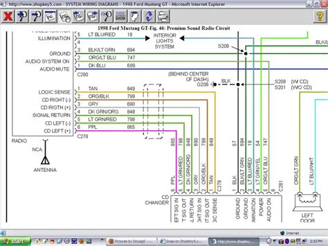 2002 mustang stereo wiring diagram